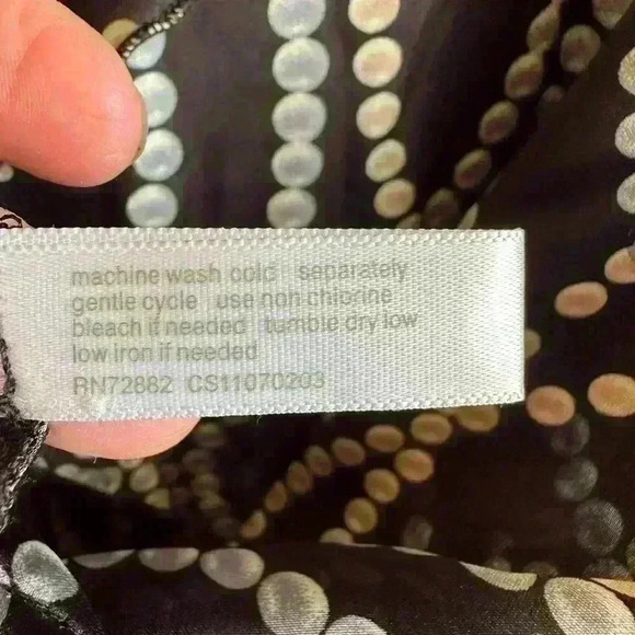 Woman’s sheer long sleeve light weight button up blouse- black/blue/tan - Large - Picture 7 of 11